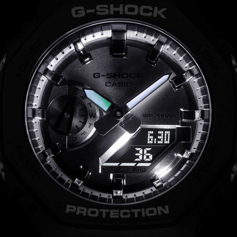 G-Shock Analog Digital Black Resin Band Watch GA2100SB-1A