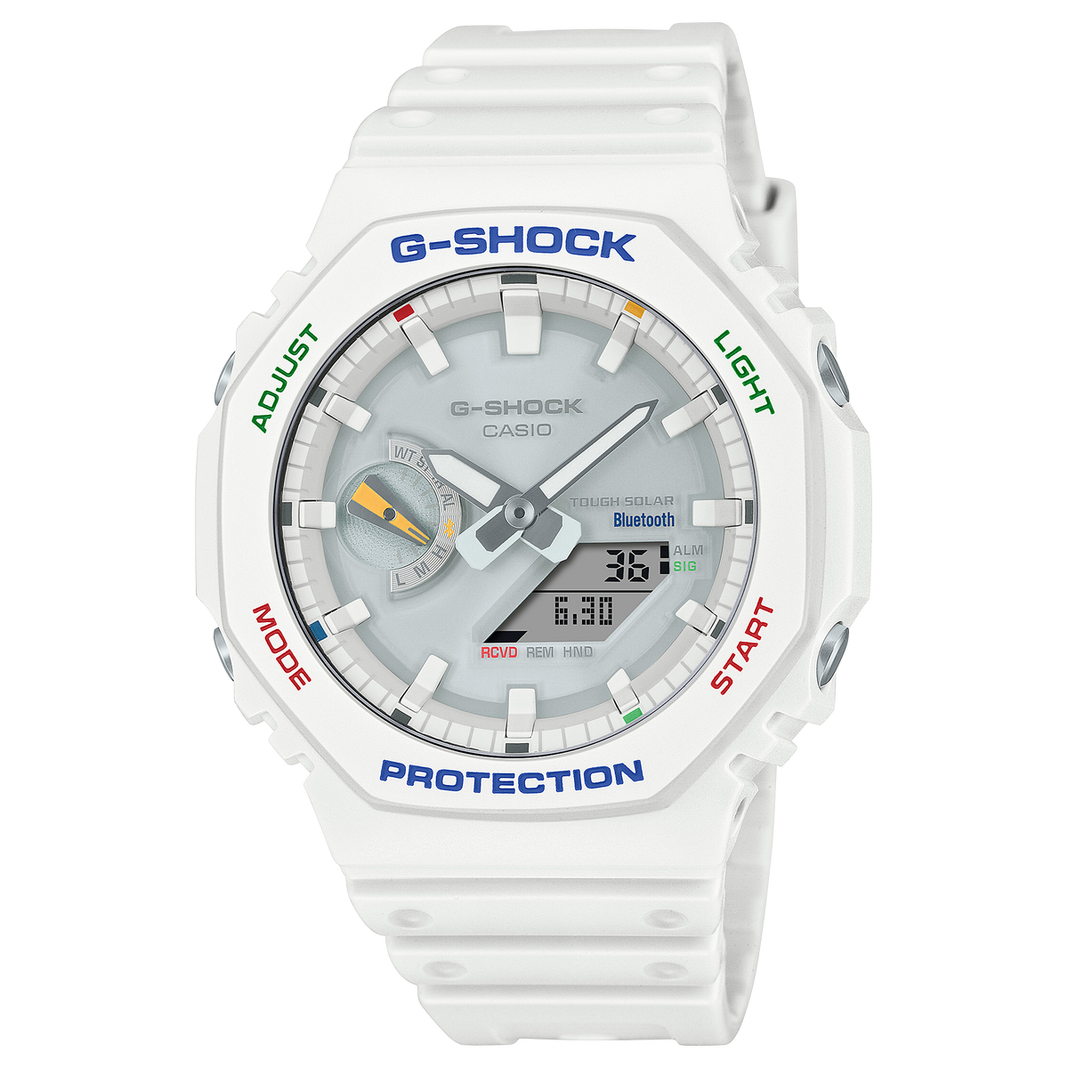 G-Shock Analog Digital DUO White Resin Band Watch GAB2100FC-7A