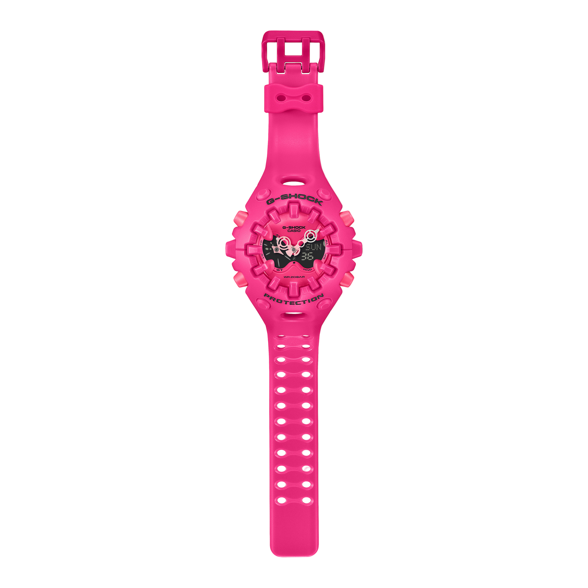 G-Shock Duo Analog Digital Pink Resin Band Watch GAV01-4A