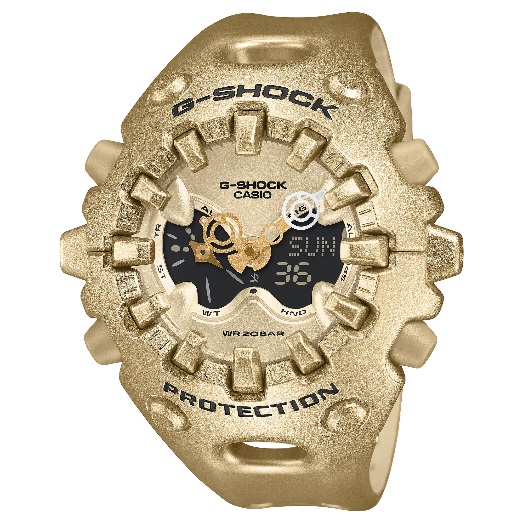 G-Shock Duo Analog Digital Gold Resin Band Watch GAV01A-9A