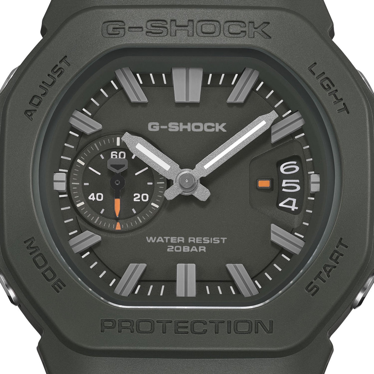G-Shock 2500 Series Dark Green GAC2500-3A analogue watch, product shot