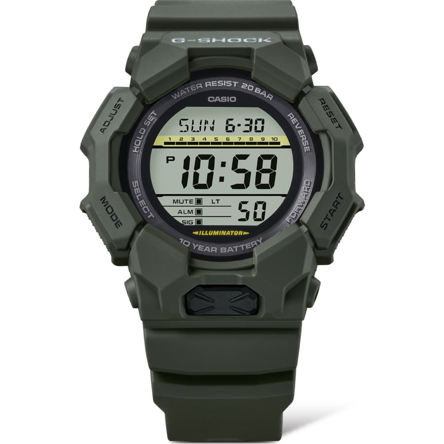 G-Shock Digital Green Resin Band Watch GD010-3D