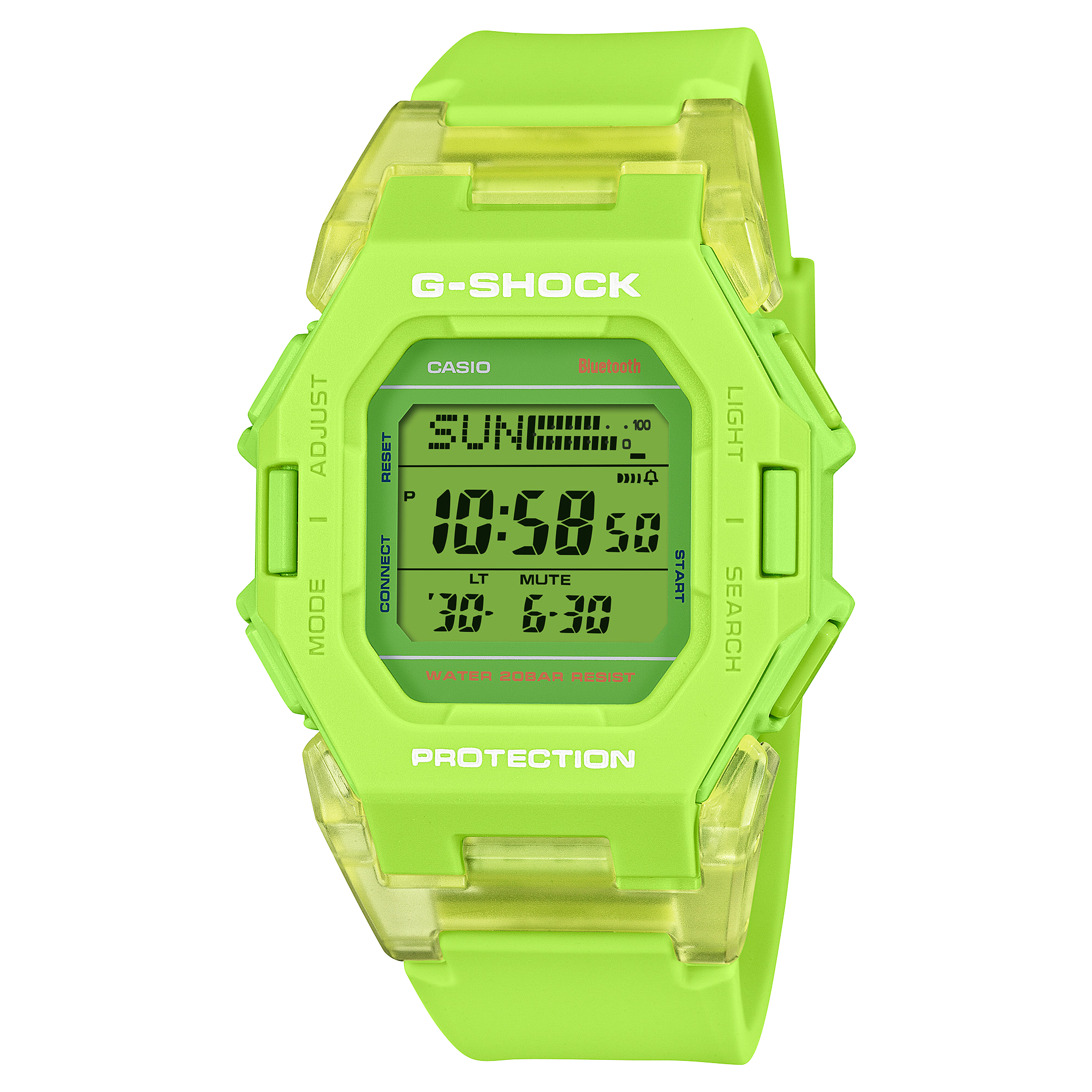 G-Shock Digital Green Resin Band Watch GDB500S-3D | Watch Direct