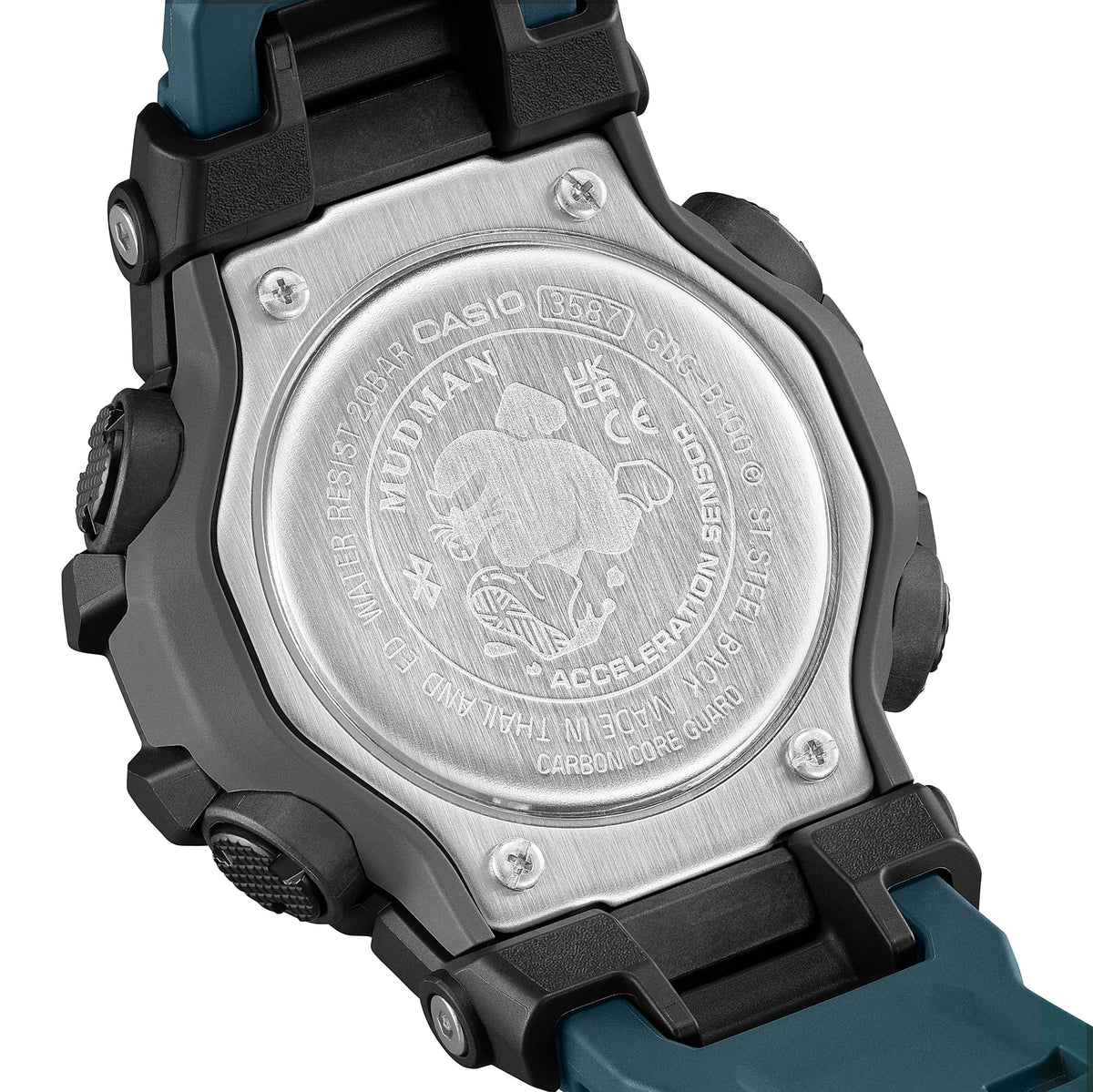 G-Shock Master of G Mudman Digital Green Resin Band Watch GDGB100-1A3
