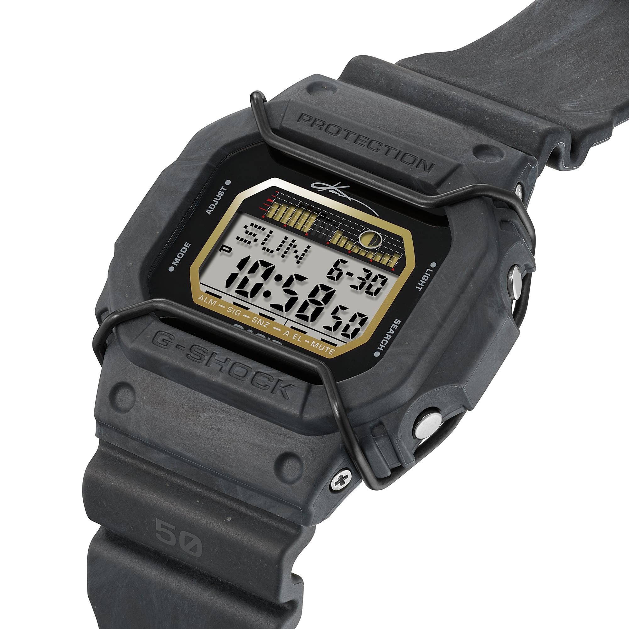 G-Shock G-Glide Grey Dial Black Resin Band Watch GLX5600KB-1D