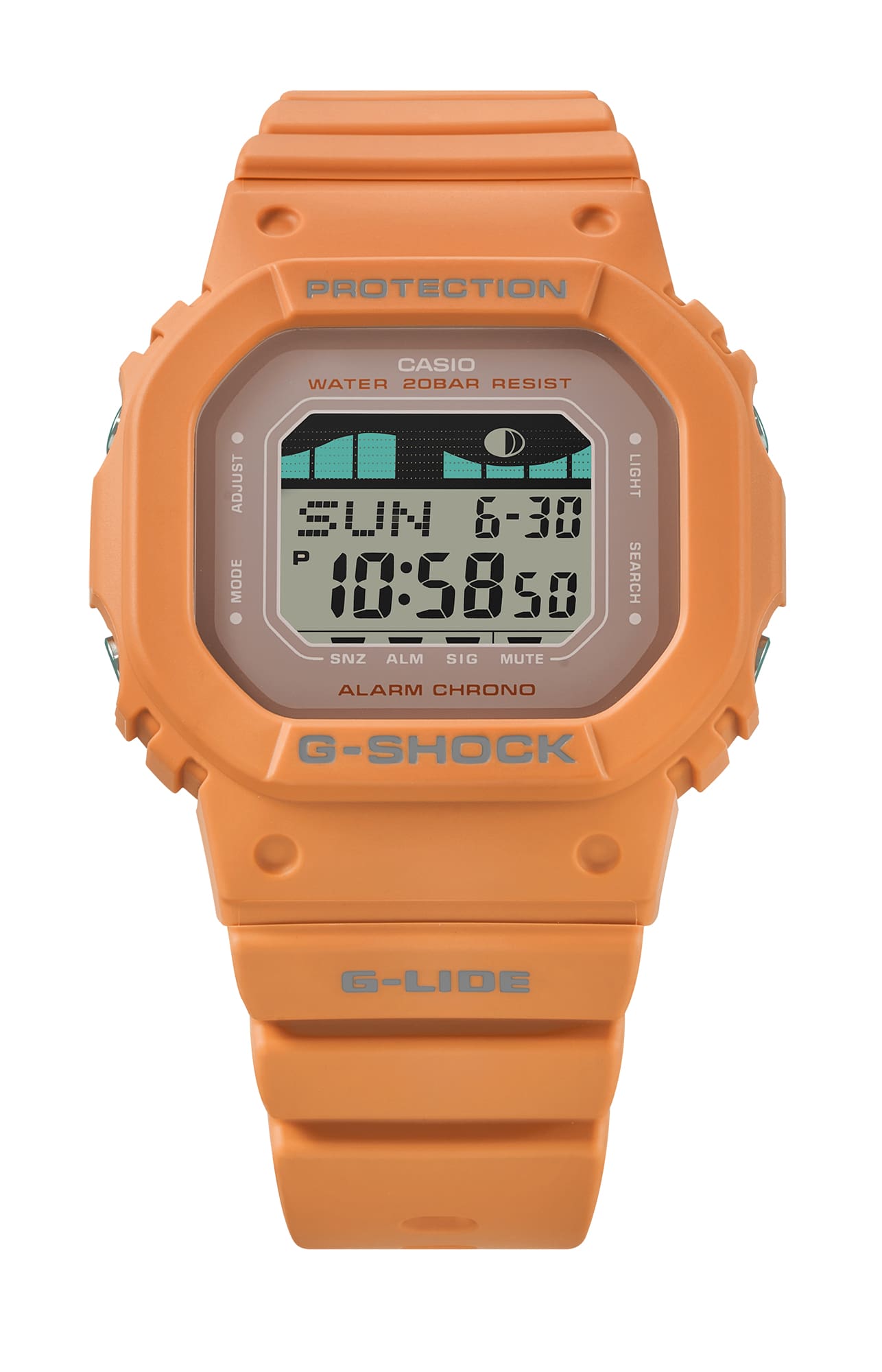 G-Shock G-LIDE GLX-5600 Series Orange Resin Watch GLXS5600-4D