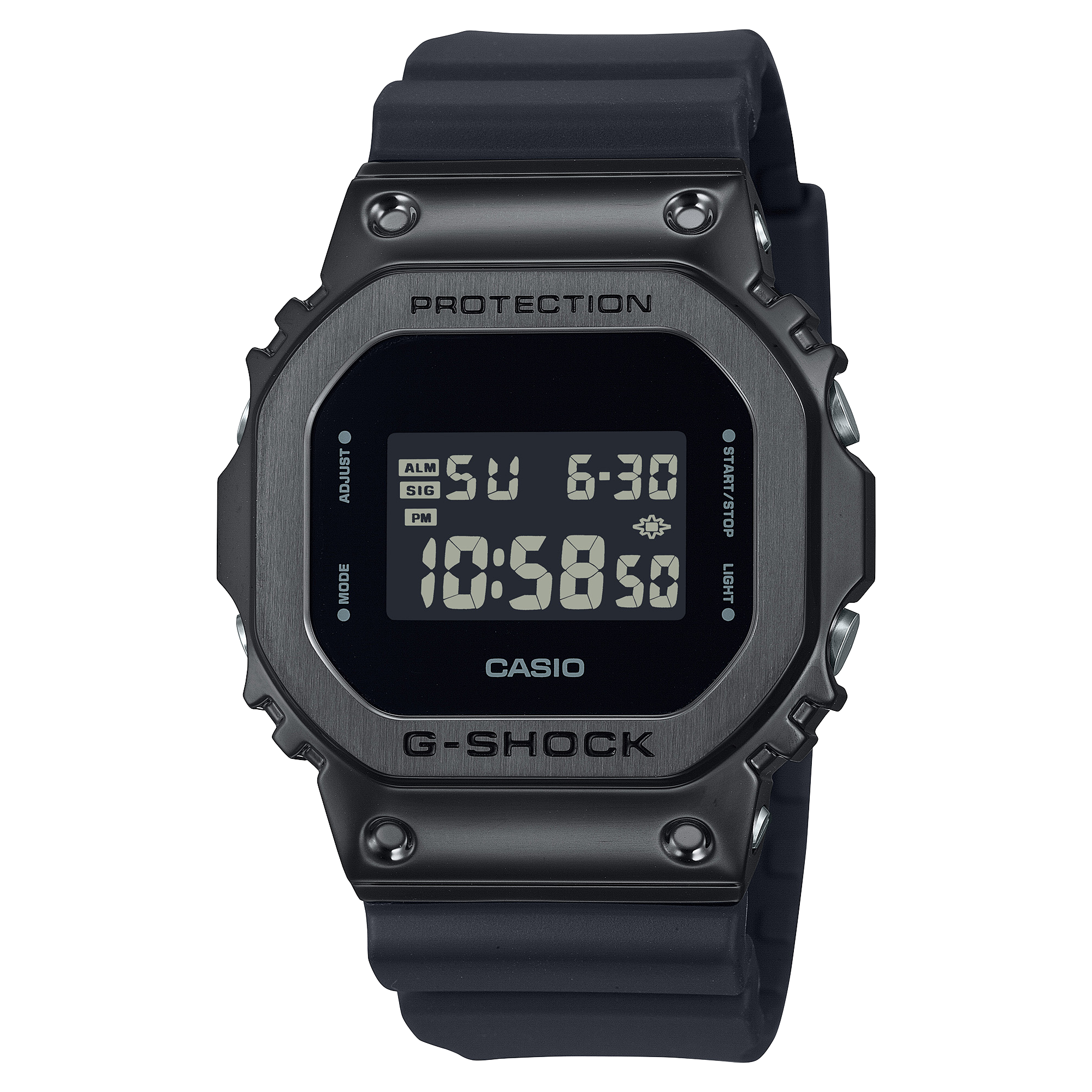 HOT Steel G Shock Black Metal G-Shock Digital Metal Black Resin