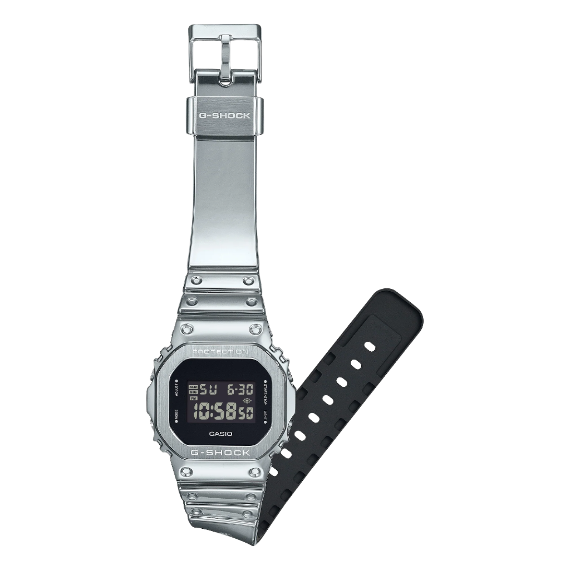 G-Shock G-Steel Black Dial Stainless Steel Watch GM5600YM-8D