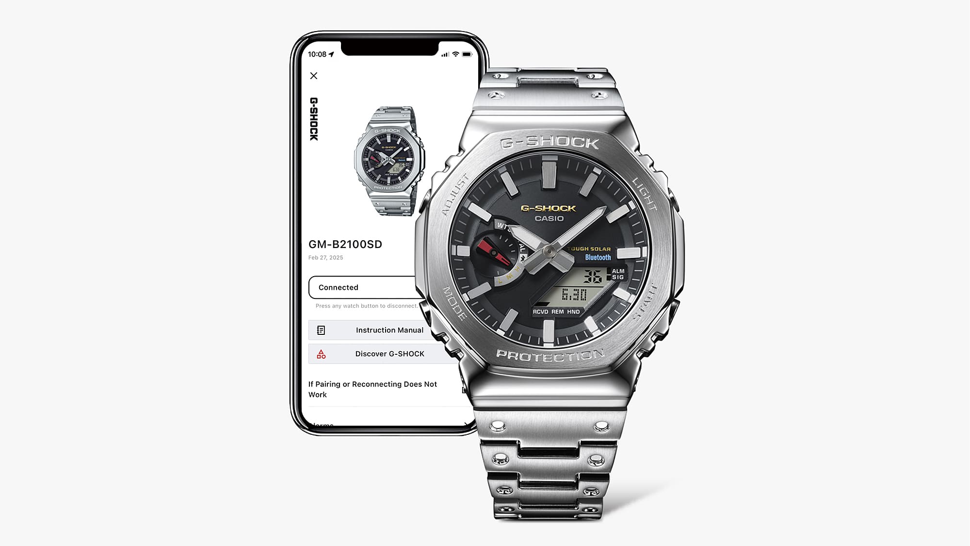 G-Shock Full Metal 2100 Series Stainless Steel Watch GMB2100SD-1C