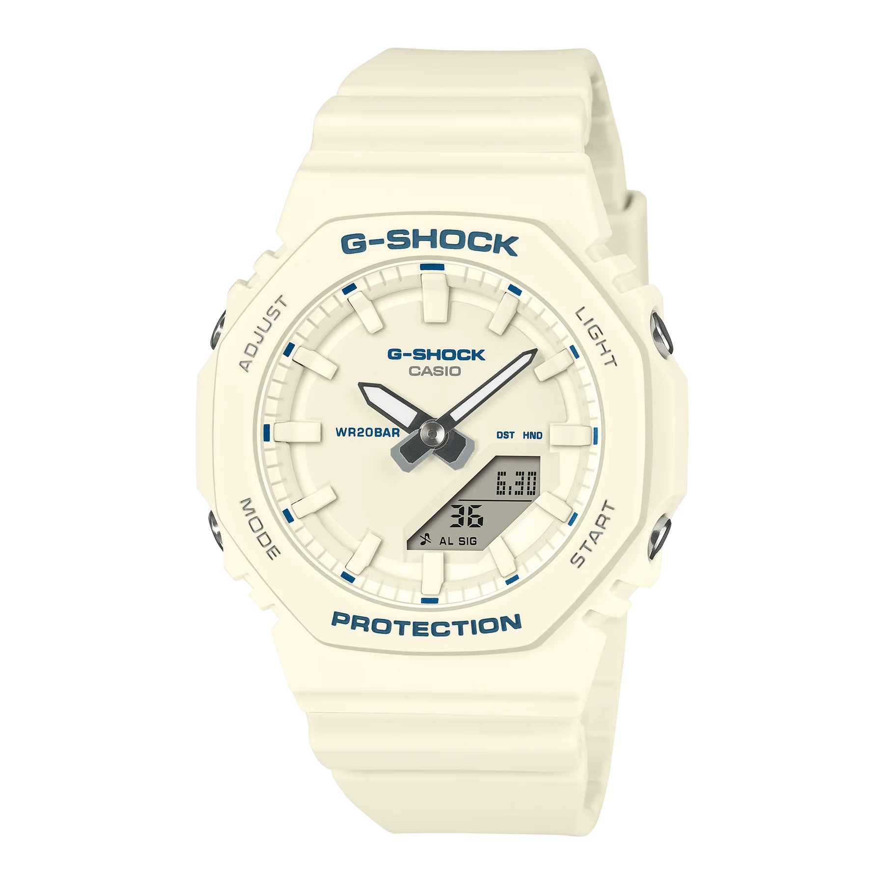 G-Shock Slim CasiOak Digital Ivory White Watch GMAP2100BA-7A