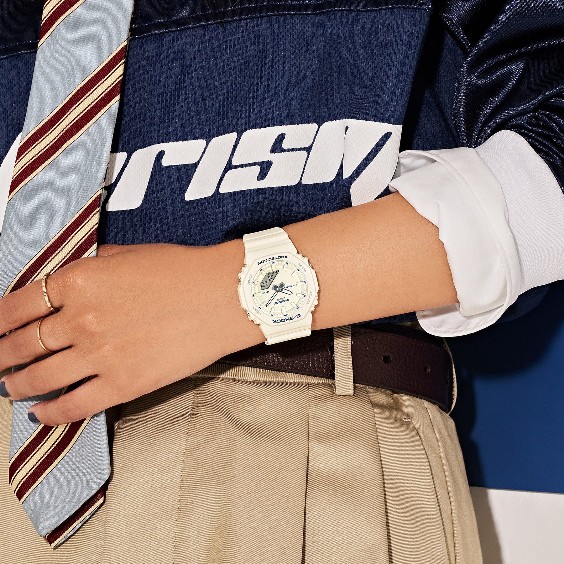 G-Shock Slim CasiOak Digital Ivory White Watch GMAP2100BA-7A