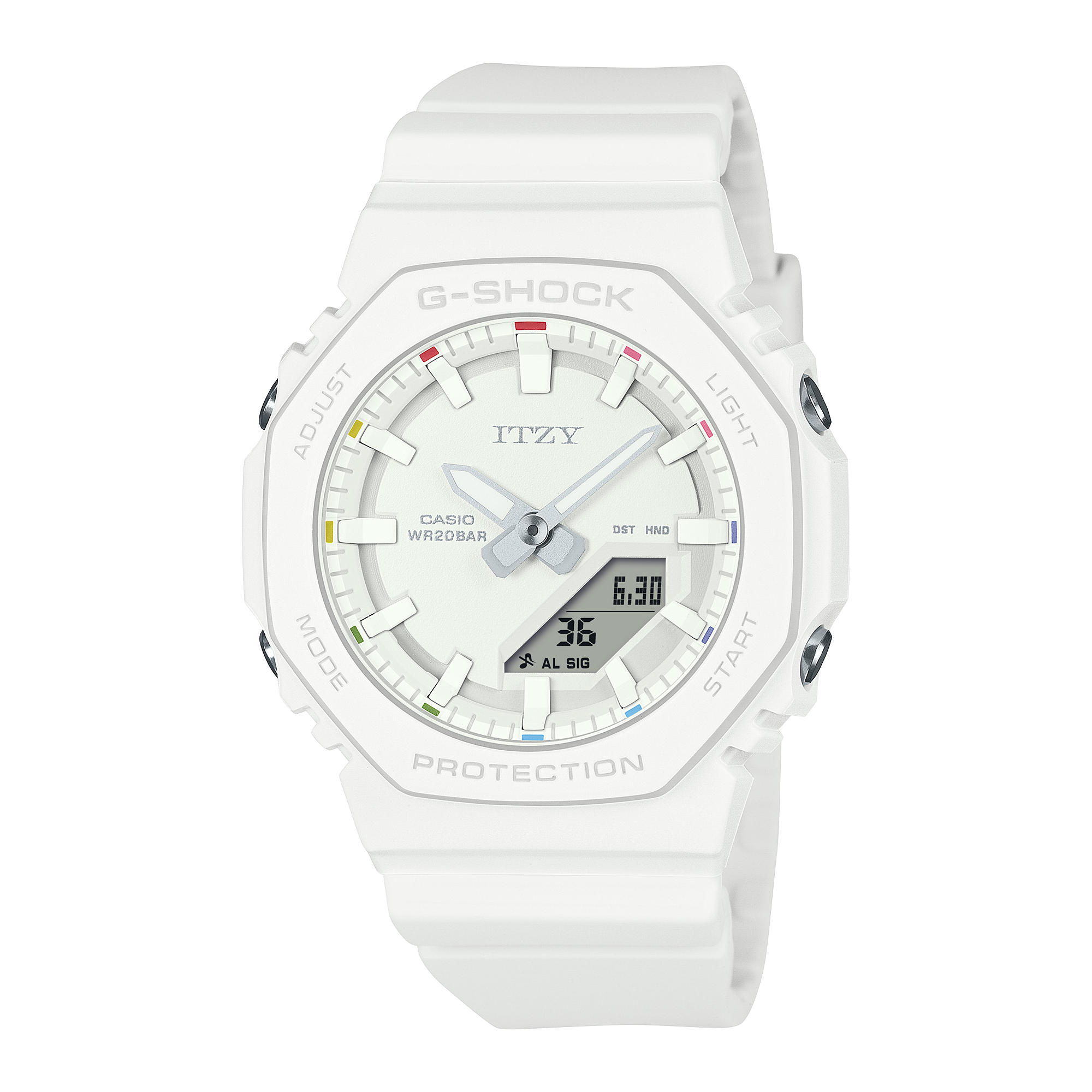 G-Shock Analog Digital Itzy Collaboration White Resin Band GMAP2100IT- G-Shock Analog Digital Itzy Collaboration White Resin Band GMAP2100IT-