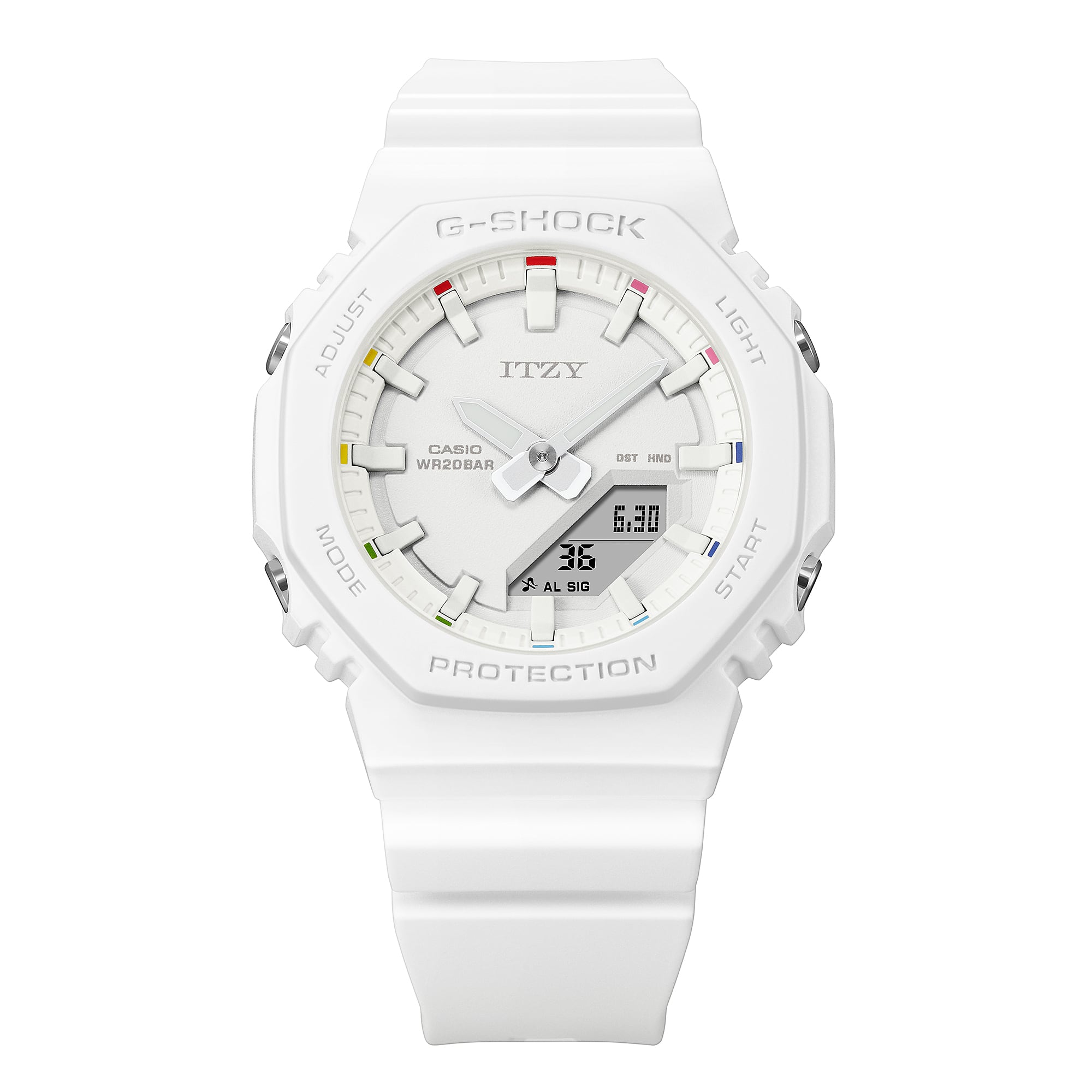 G-Shock Analog Digital Itzy Collaboration White Resin Band GMAP2100IT-7A