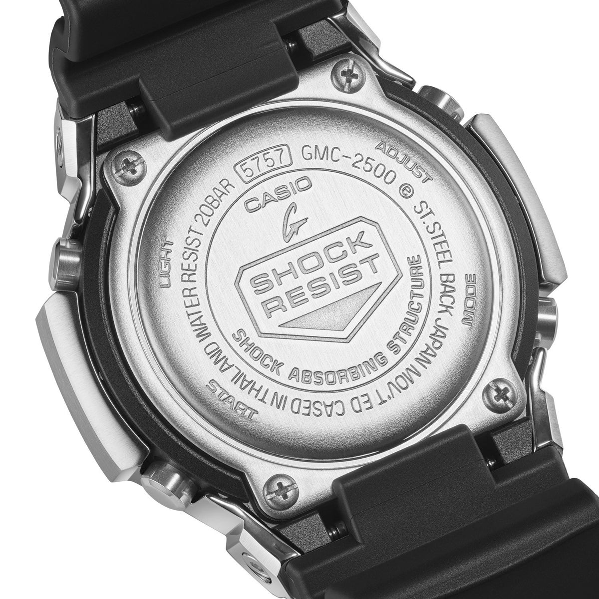 G-Shock 2500 Series Black GMC2500-1A analogue watch, product shot