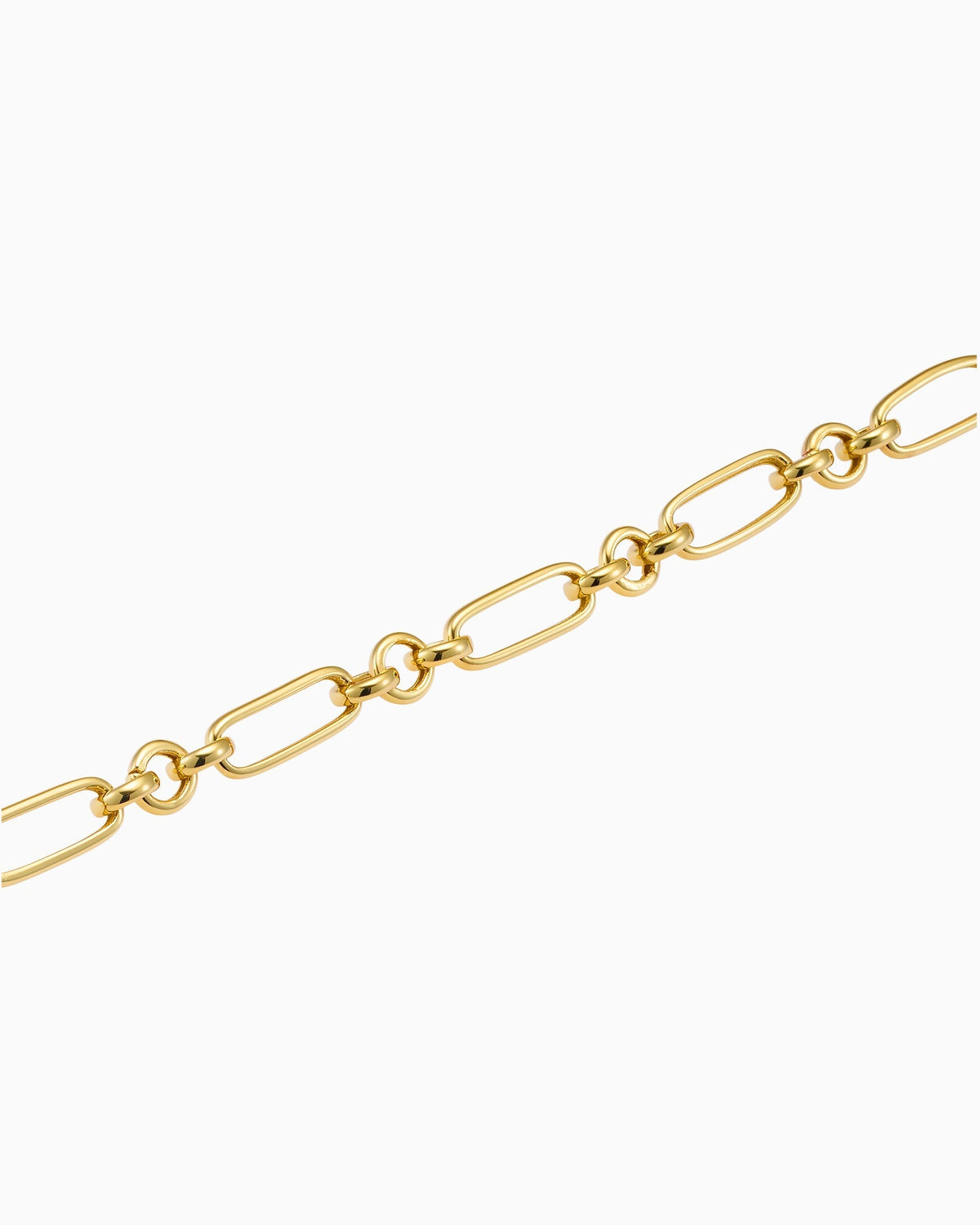 Gold Vermeil Lustre 14k Gold Vermeil Alternate Link T-Bar Bracelet 19cm GVB0003Y GVB0003Y view 5