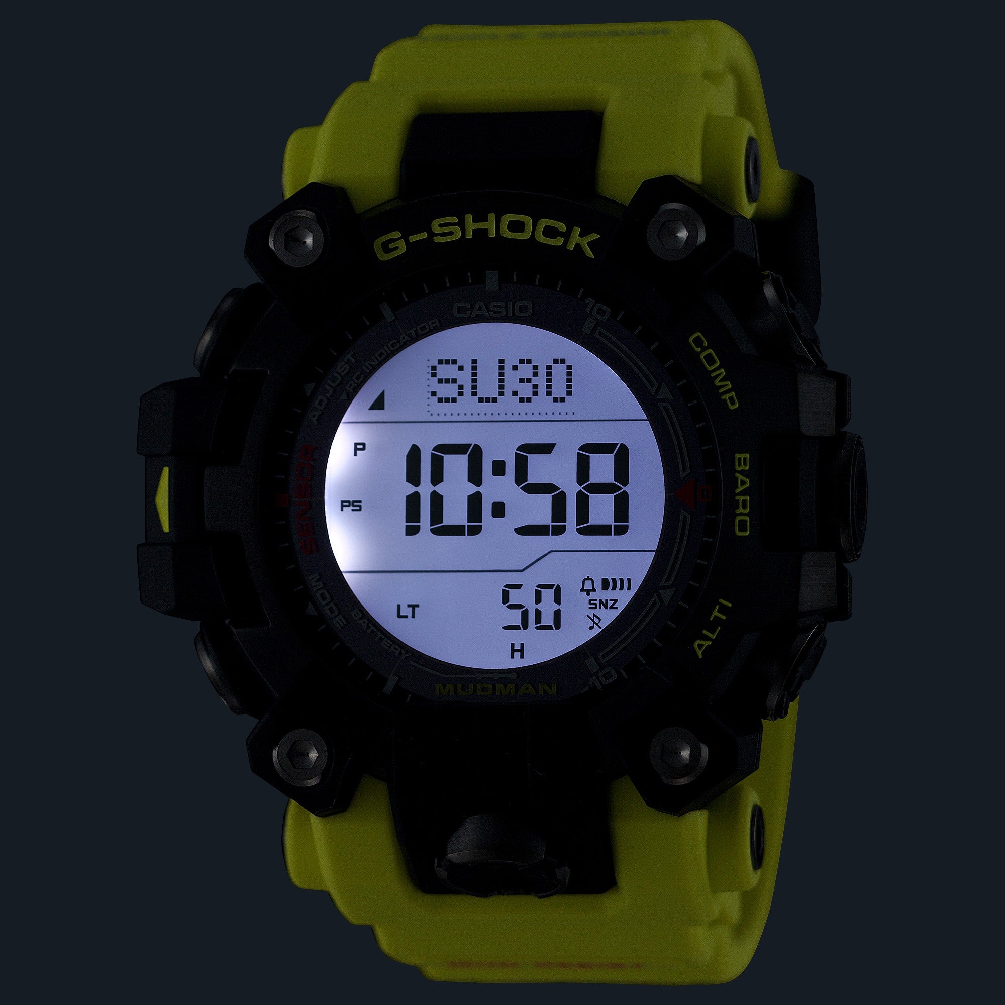 G-Shock Master of G line Grey Dial Green Resin Band Watch GW9500MRY-1A9