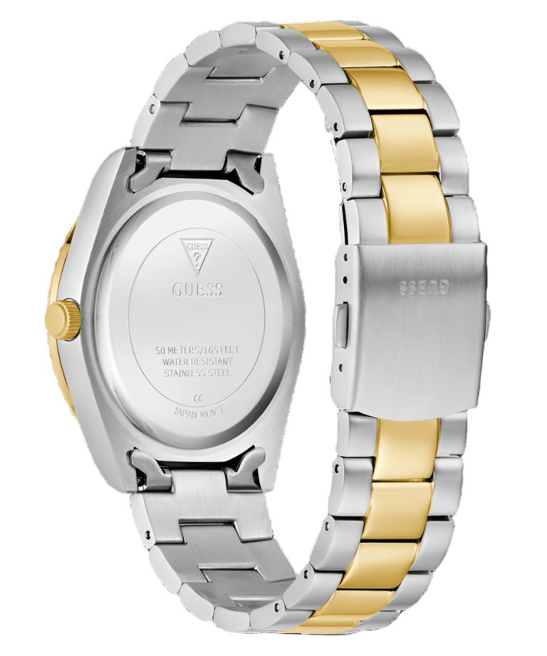 Guess CONNOISSEUR Champagne Dial Two Tone Stainless Steel Watch GW0265G14