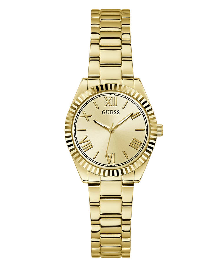 Guess Mini Luna Gold Dial and Band Stainless Steel Watch GW0687L2