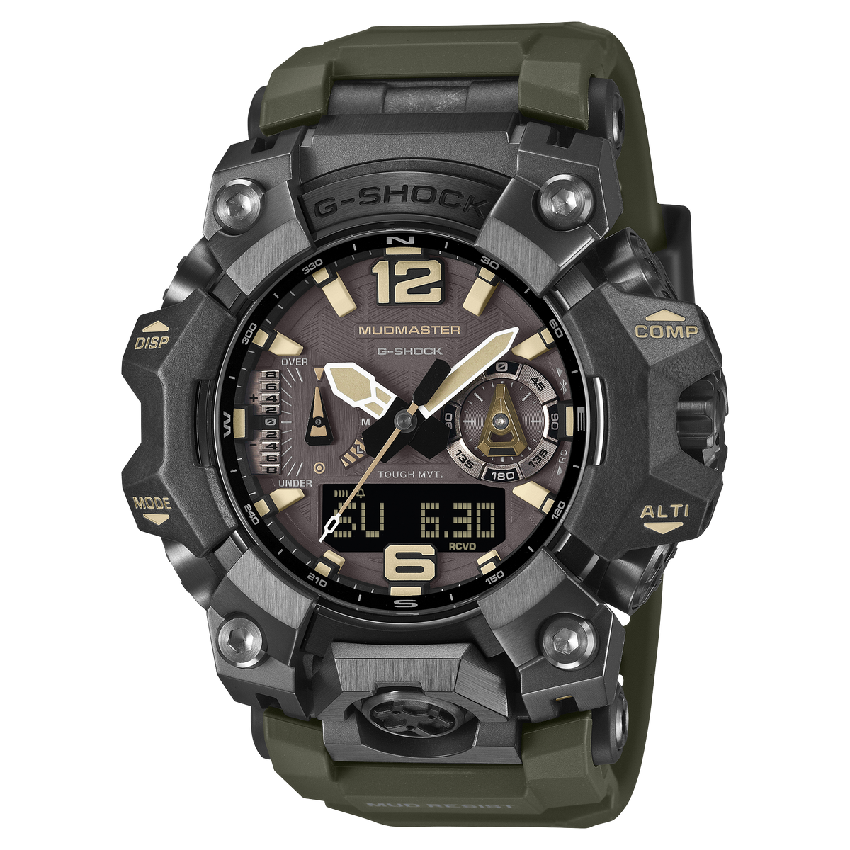 G-Shock Master of G Mudmaster Green Resin Band Watch GWGB1000-1A3