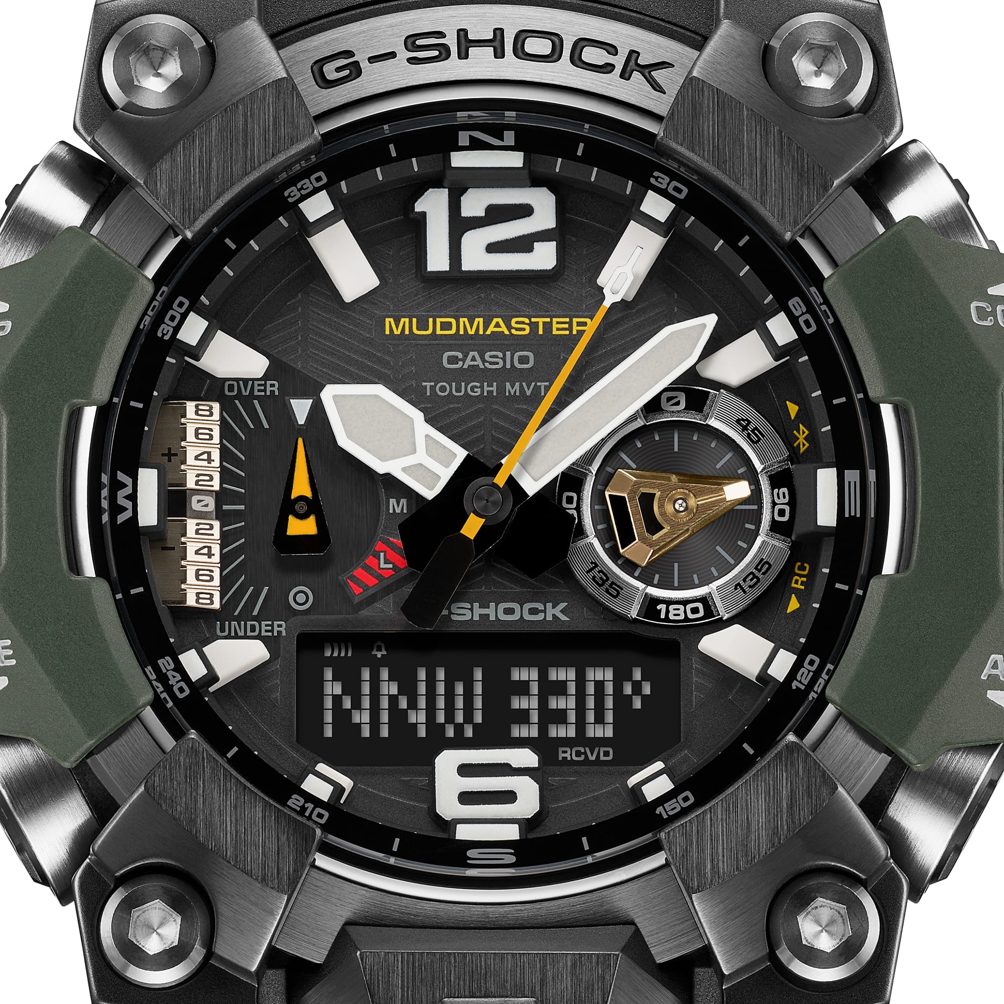 G-Shock Master of G-Land Mudmaster Red Dial Resin Band Watch GWGB1000-3A