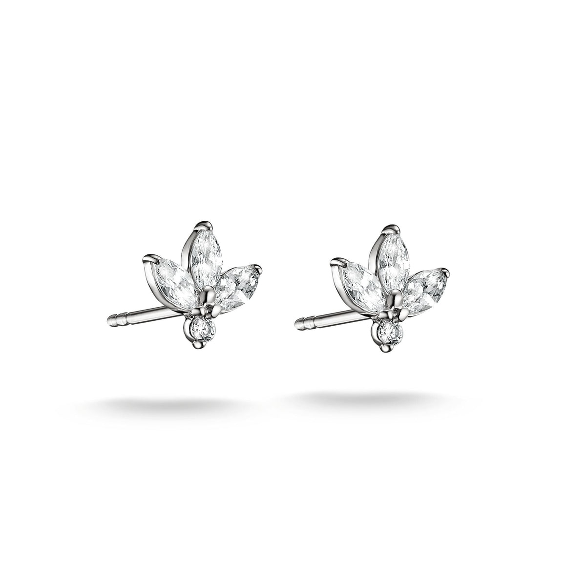 Thomas Sabo Stud earrings flower with zirconia in teardrop shape TH2371 TH2371 front packshot