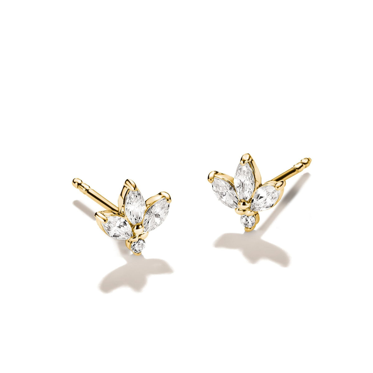 Thomas Sabo Stud earrings flower with zirconia in teardrop shape TH2371MY TH2371MY view 4