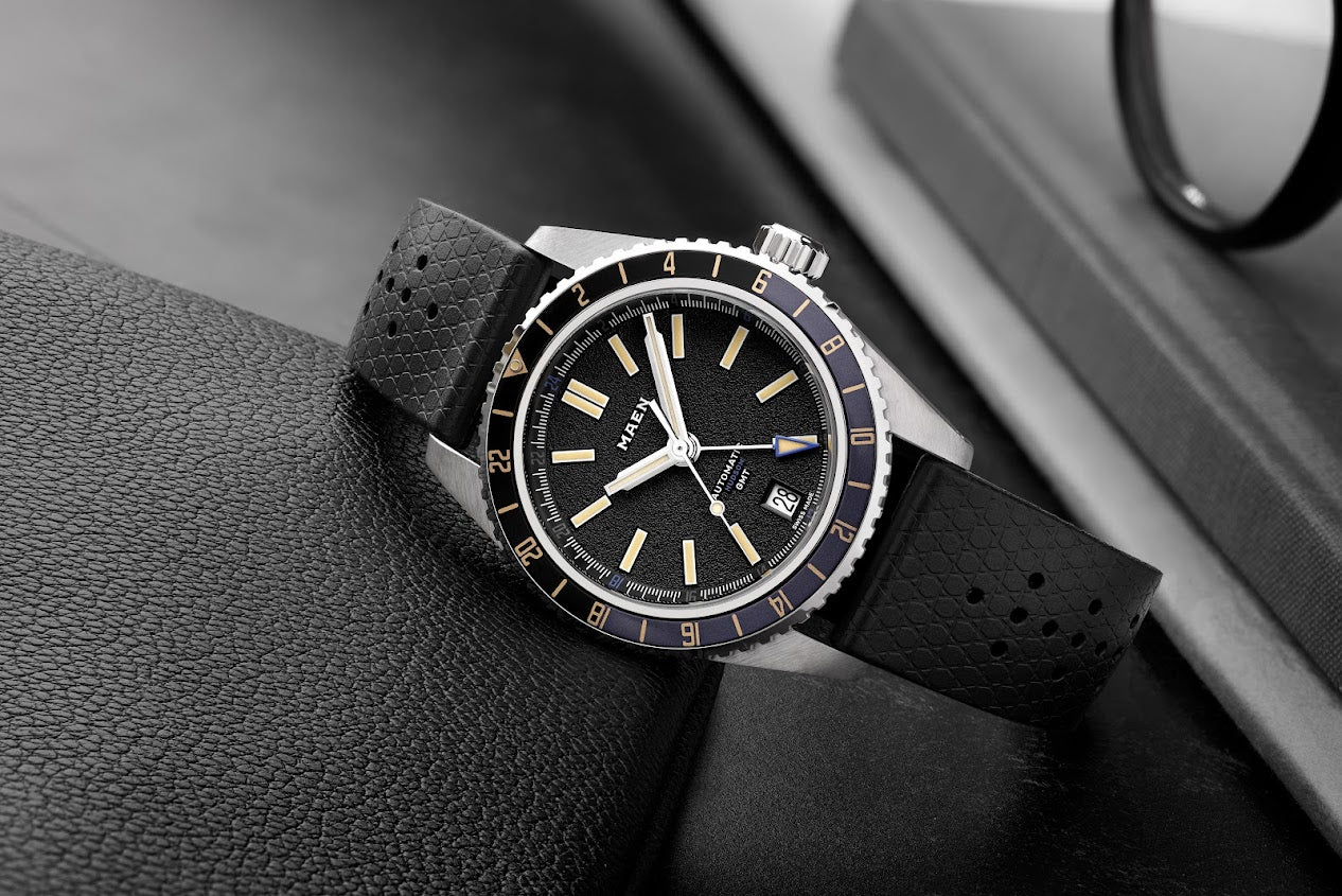 MAEN Hudson 38 GMT MKII Blue Dial Automatic Watch M1.3.5