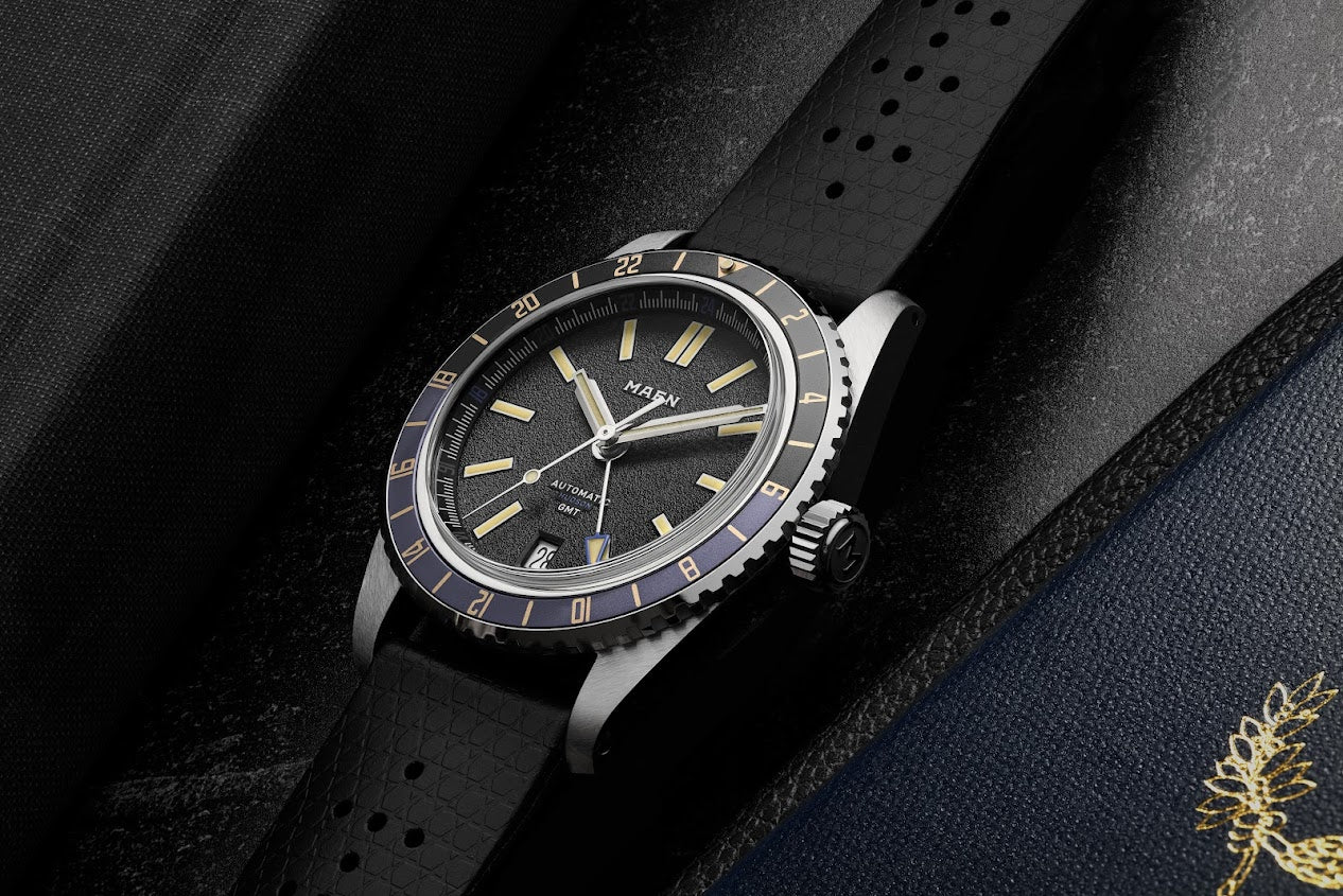 MAEN Hudson 38 GMT MKII Blue Dial Automatic Watch M1.3.5