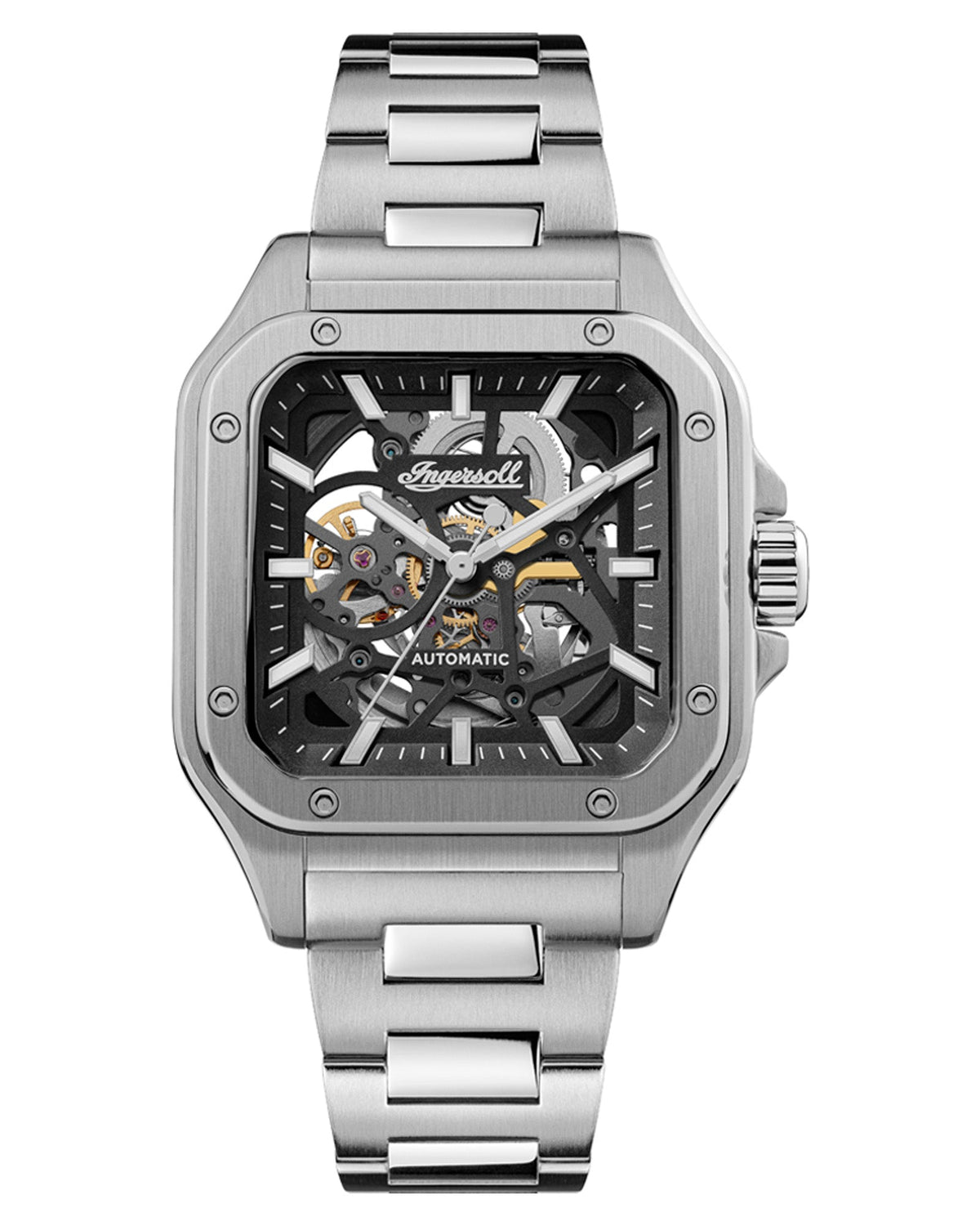 Ingersoll The Ollie 42mm Black Dial and Stainless Steel Watch