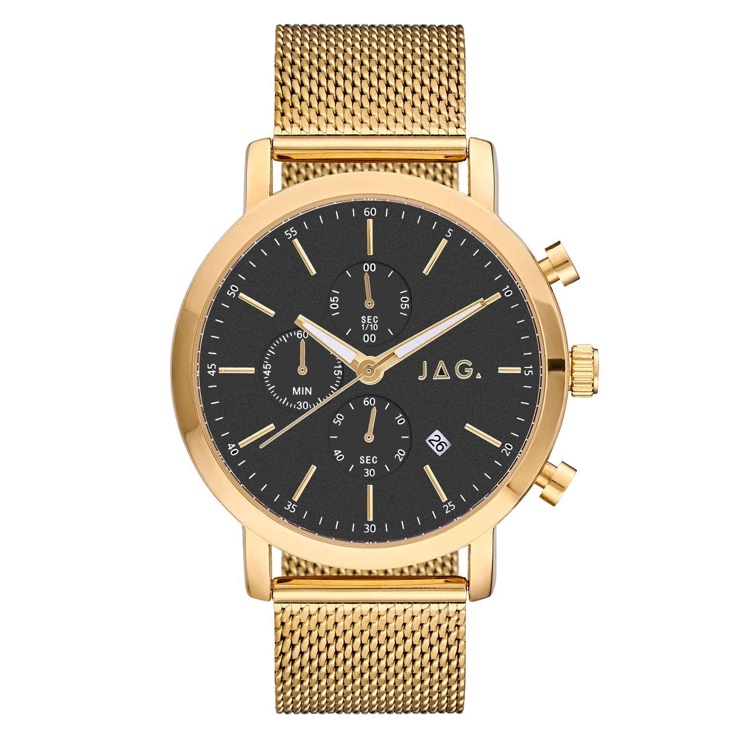 Jag Cabarita Gold Alloy 44mm Mens Watch Modern Classic Design