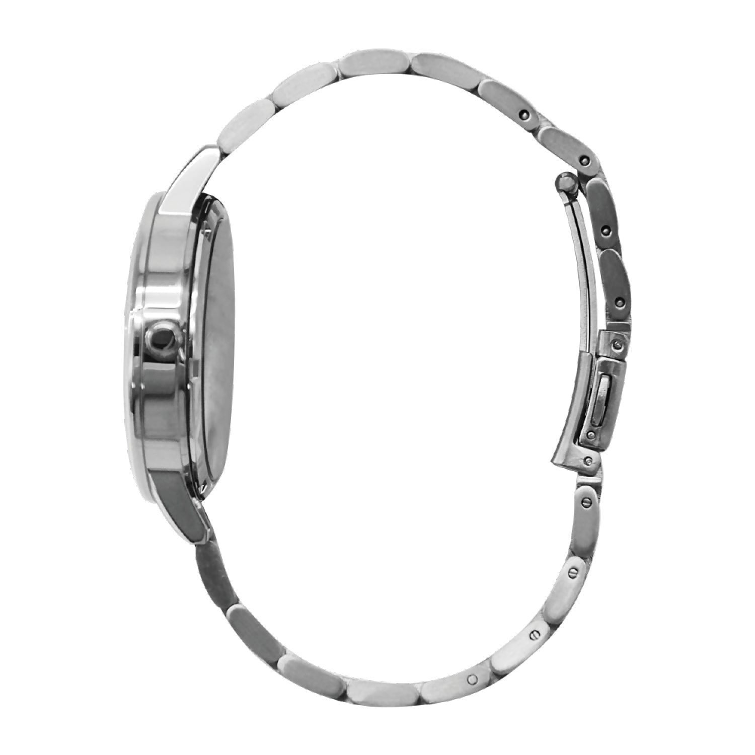 Jag Shelley Silver Stainless Steel Pink Dial 36mm Women Watch