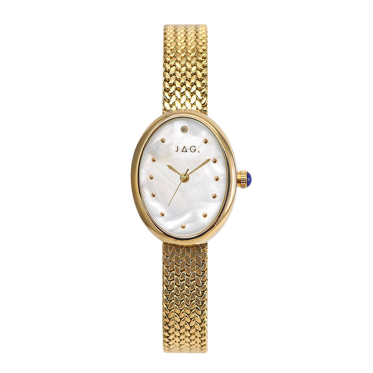 Jag Oban Womens Watch Silver Stainless Steel Elegant Everyday Timepiece