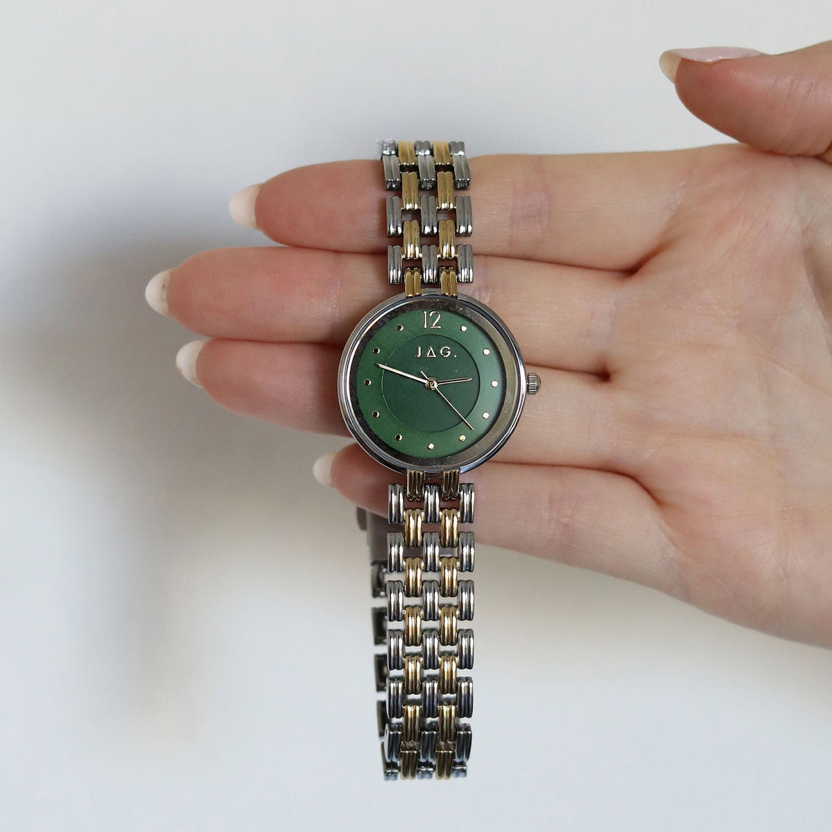 JAG Iluka Womens Green MOP Dial 30mm Two-Tone Watch J3022A