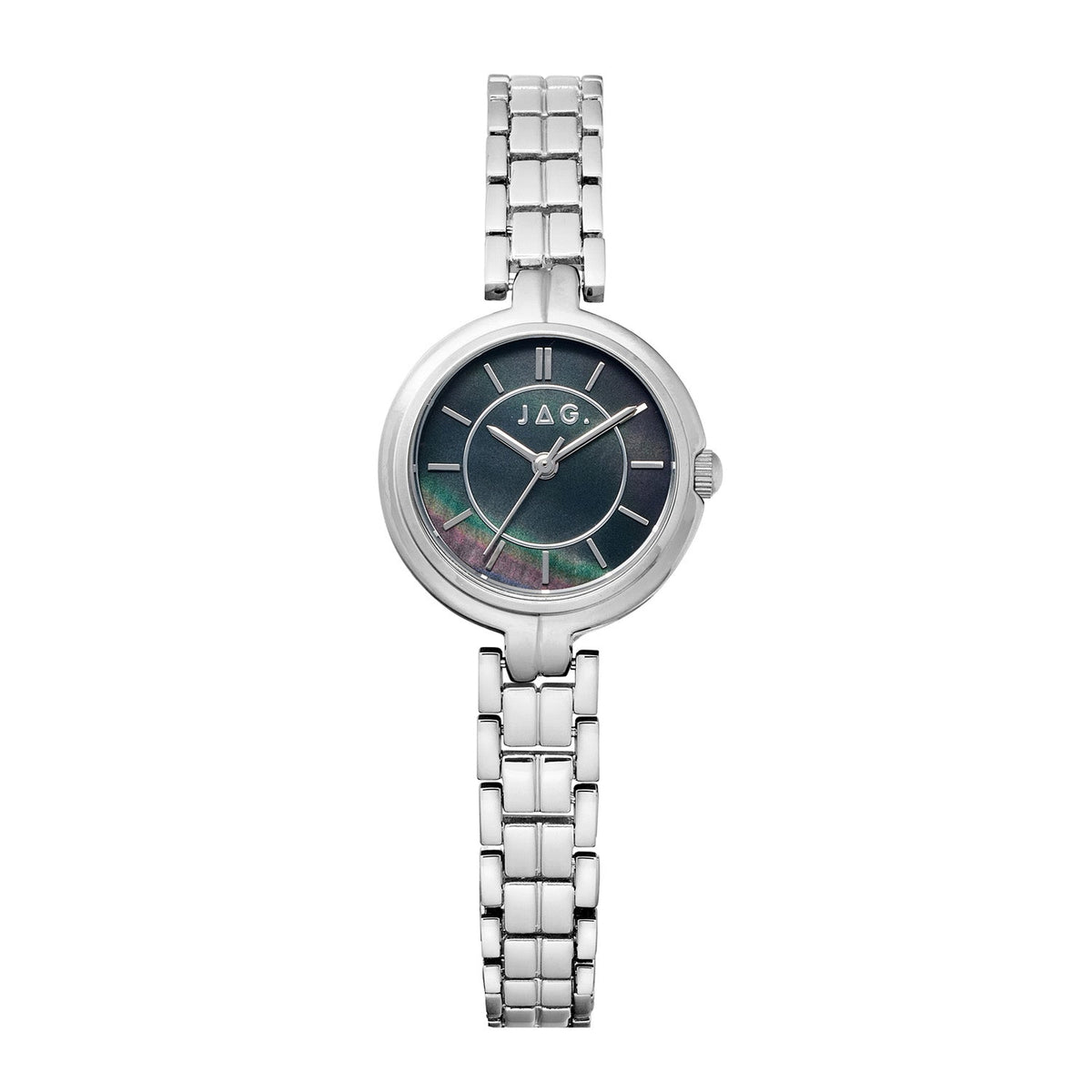 Jag Kelly Black Dial Silver Steel Womens Watch J3061A front packshot