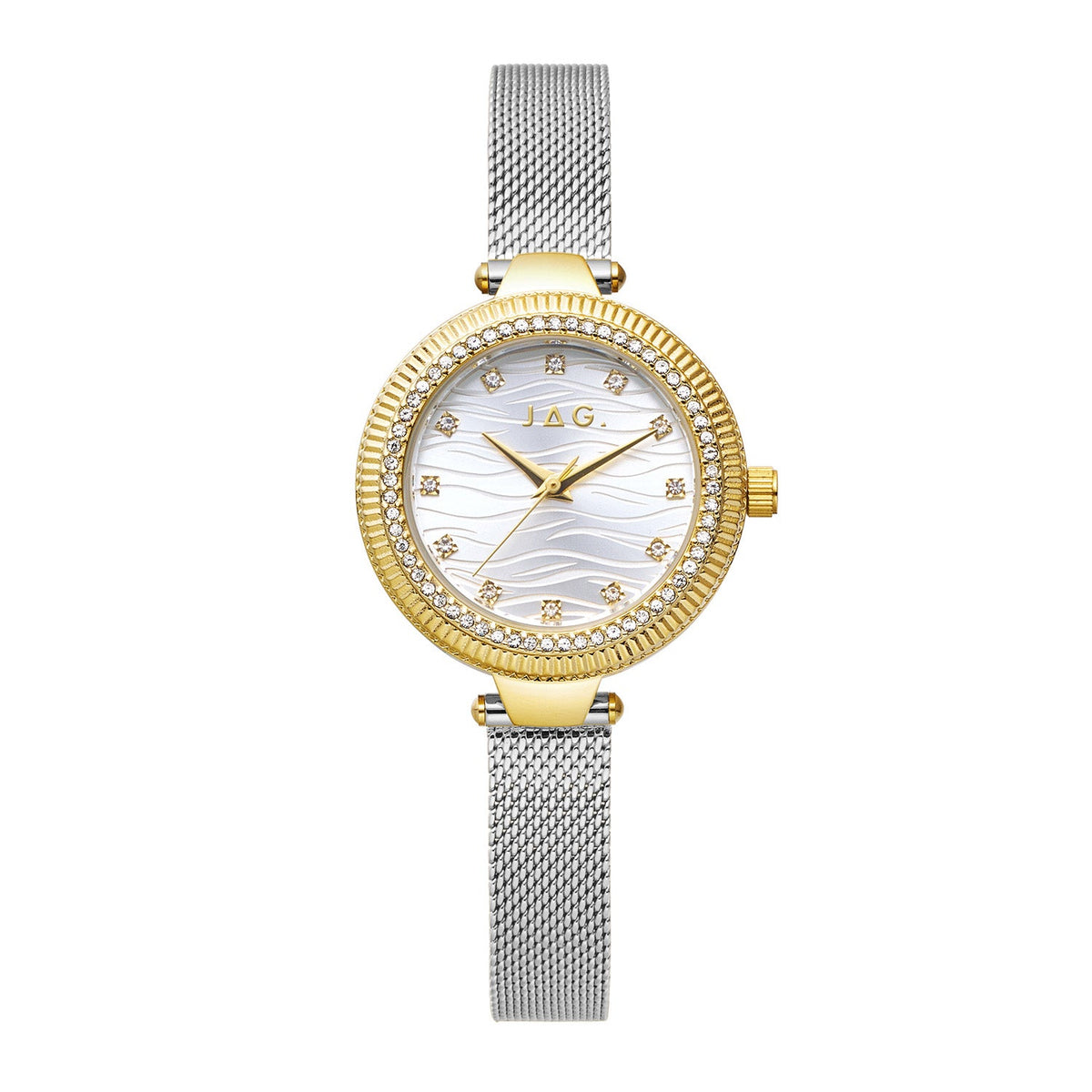 Jag Maddy Silver Dial Silver Steel Womens Watch J3066A front packshot