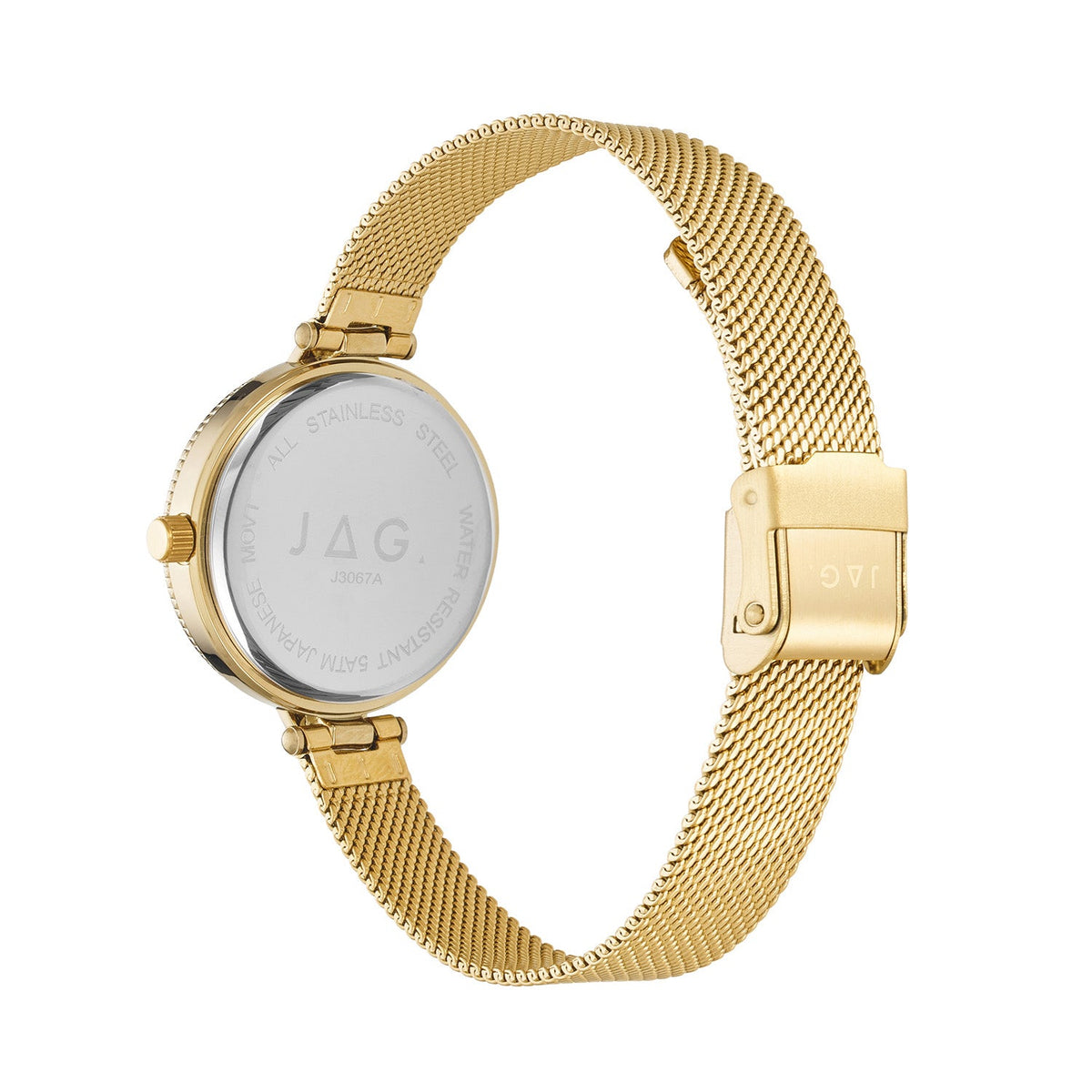 Jag Maddy Gold Dial Gold Steel Womens Watch J3067A view 2