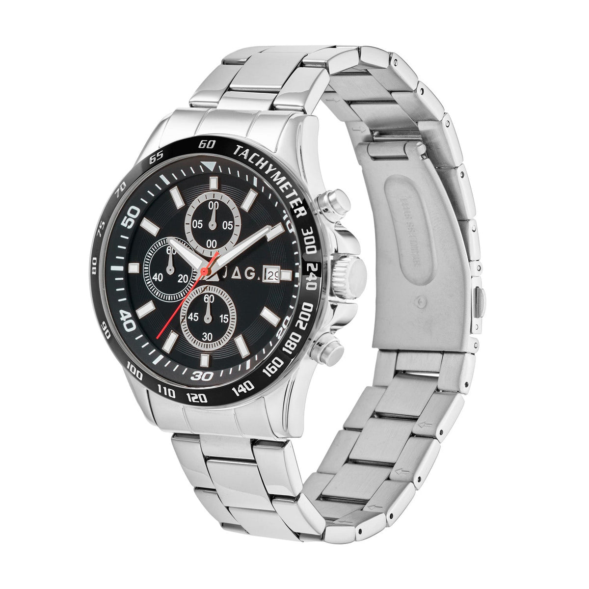 Jag Callum Black Dial Silver Steel Mens Watch J3113A view 3
