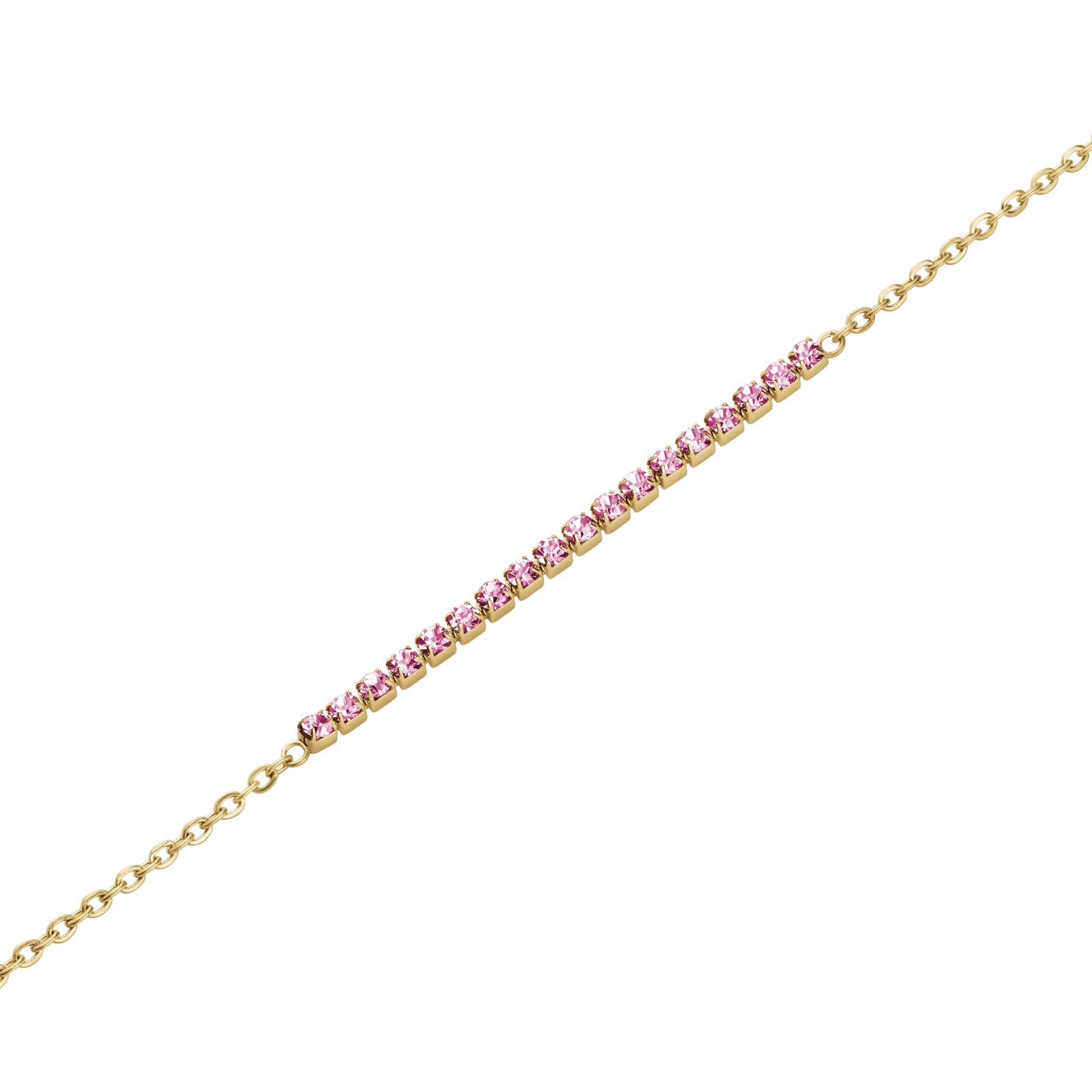 Rosefield Tennis Light Rose Gold Bracelet JBTRG-J905