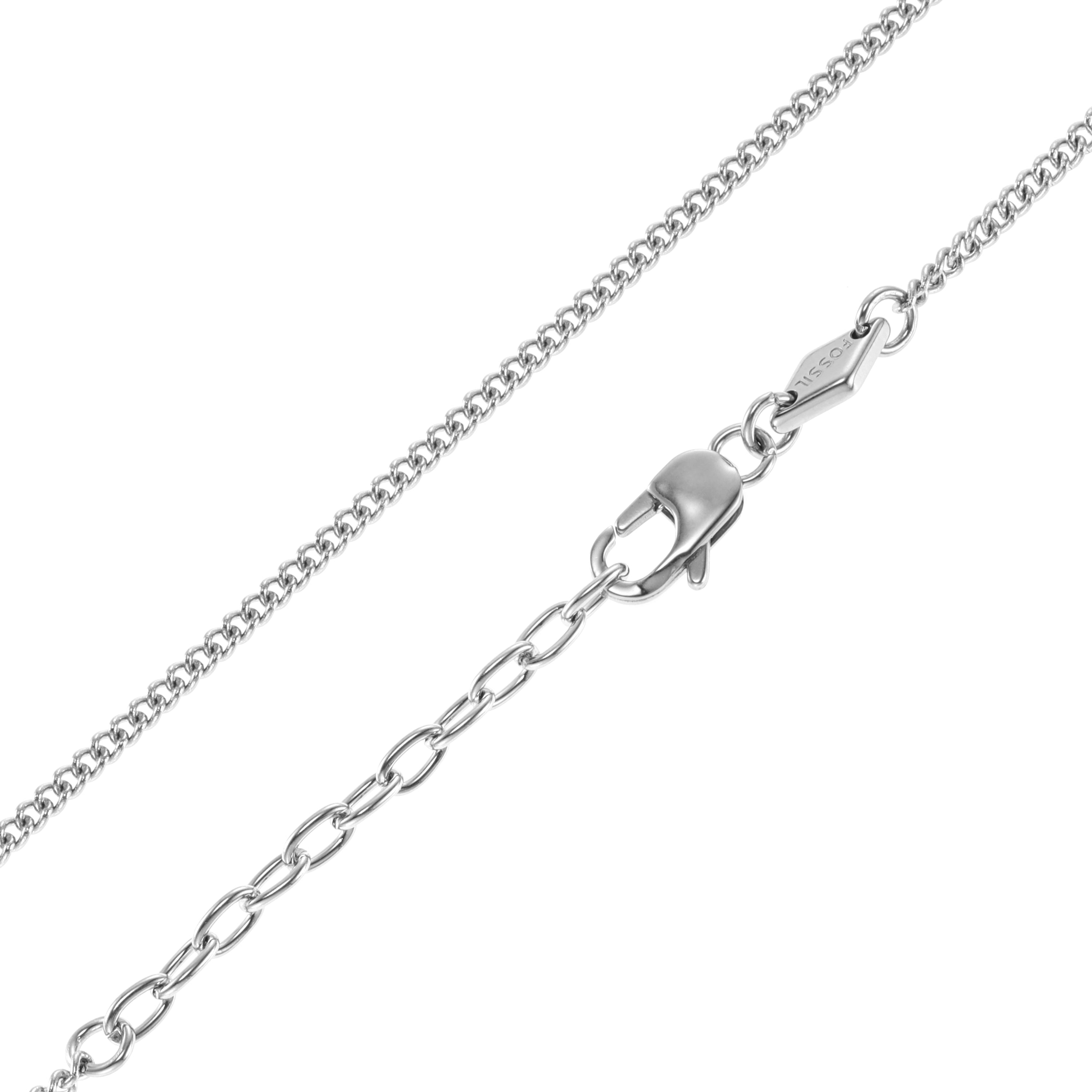 Fossil Vintage Casual Silver Necklace JF03988040