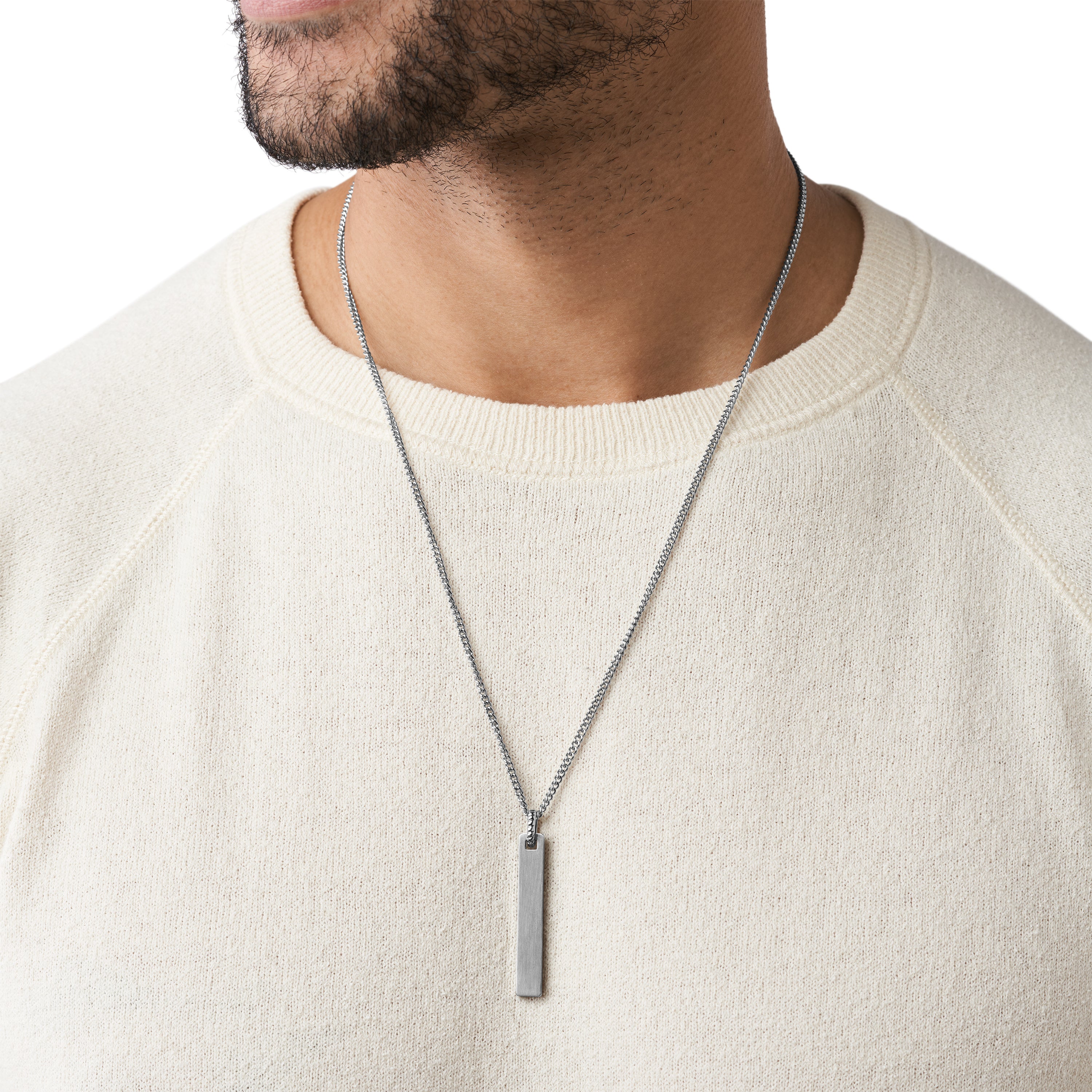 Fossil Vintage Casual Silver Necklace JF03988040