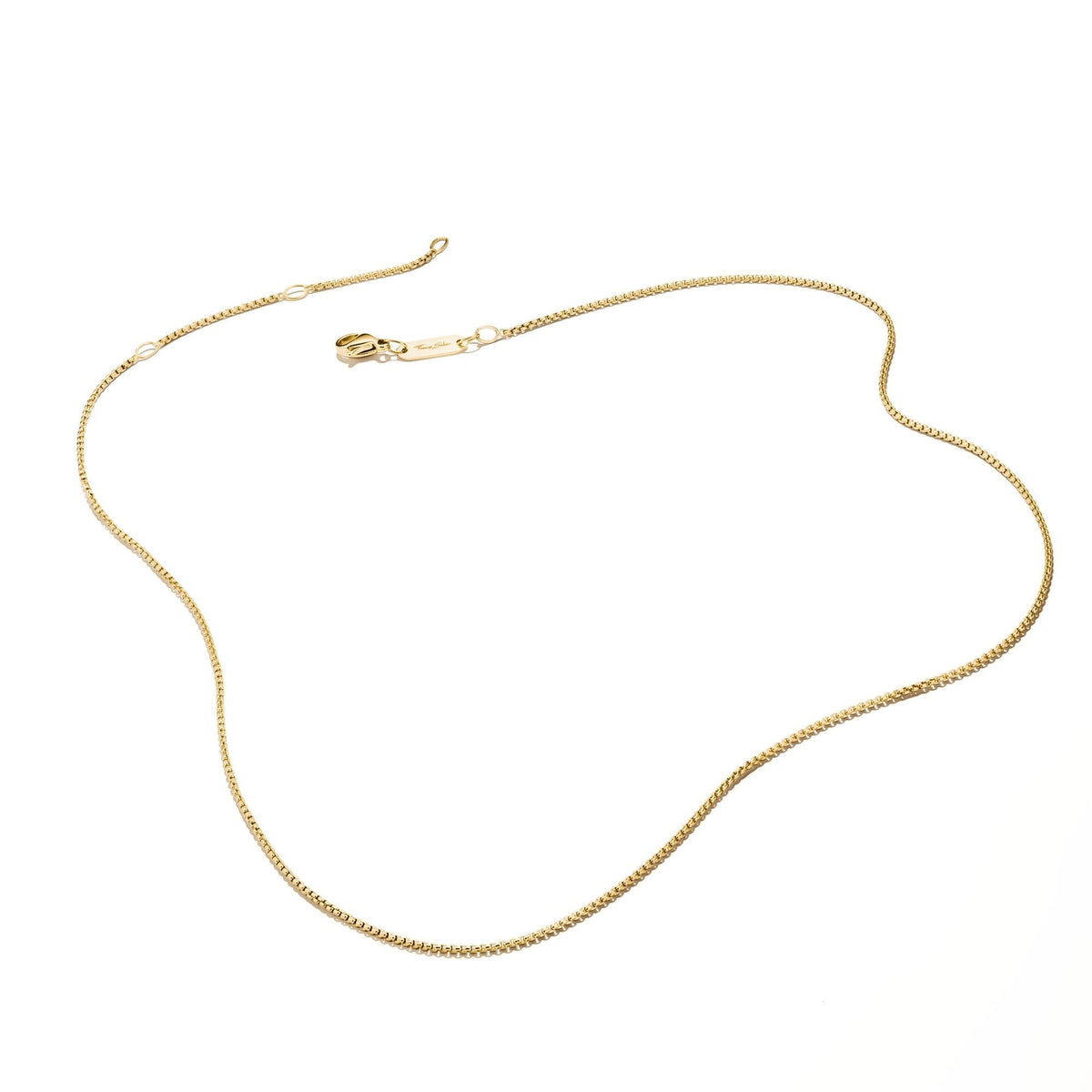 Thomas Sabo Gold-Tone Stainless Steel Box Chain Necklace 1mm TKE1106SY42 view 2