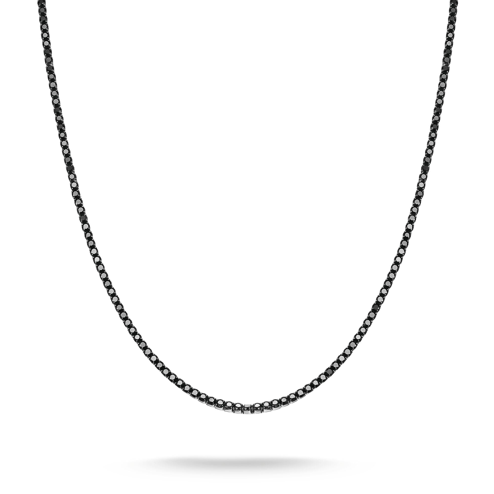 THOMAS SABO Tennis Necklace Sparkling Black with Zirconia Stones