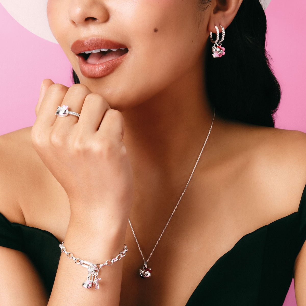 Thomas Sabo Hello Kitty Necklace bow TKE2387M