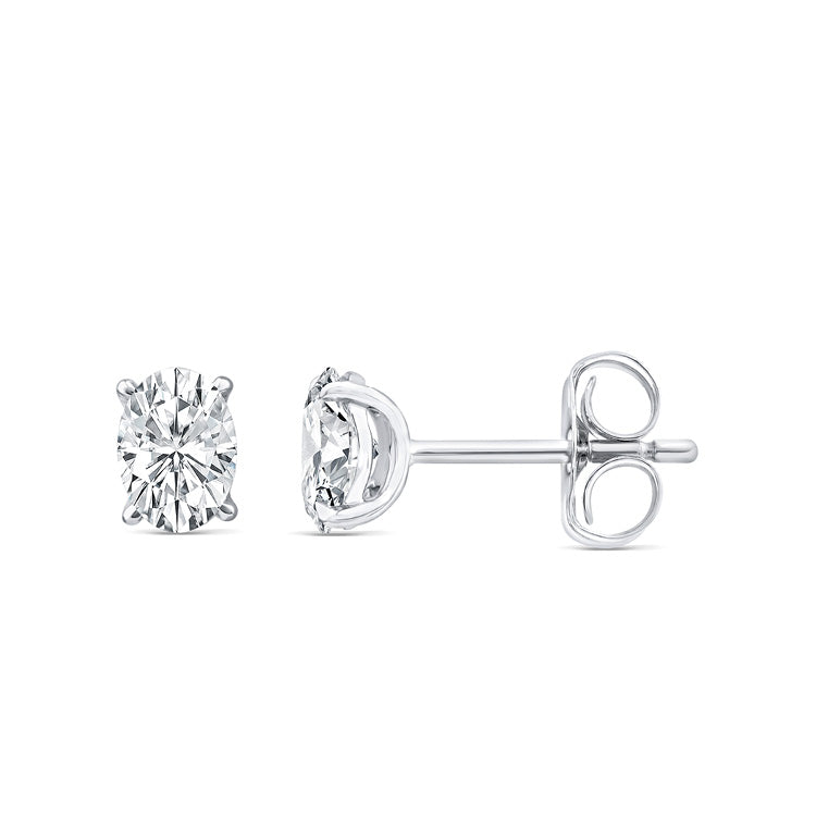 LAB DIAMONDS BY DGA CORE 0.50ct Lab Grown Diamond 9K White Gold Women's Earrings LGEF-9791-W