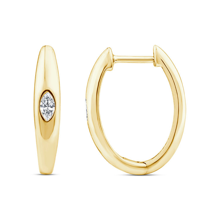 LAB DIAMONDS BY DGA PLUS 0.12ct Lab Grown Diamond 9K Yellow Gold Women's Earrings LGEH-1663-Y
