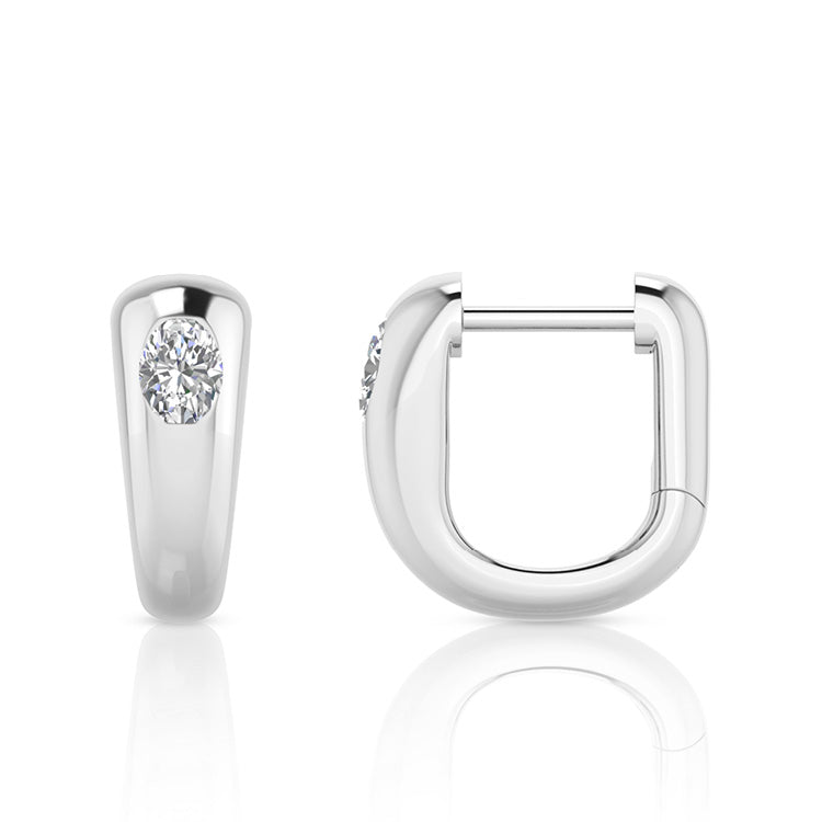 LAB DIAMONDS BY DGA Collection-PLUS 9K White Gold Lab Grown Diamond Women's Earrings LGEH-1666-W