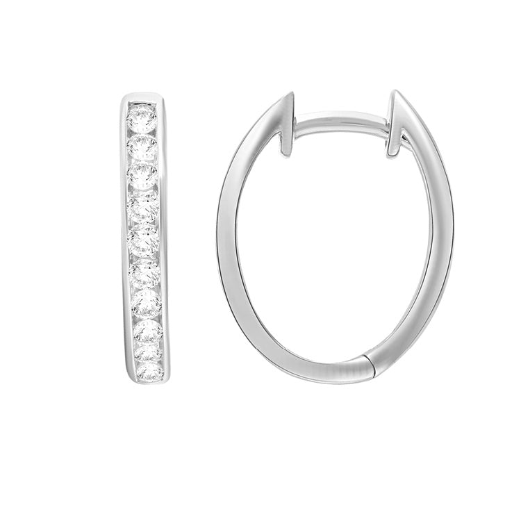 0.50ct Lab Grown Diamond Earrings in 9K White Gold