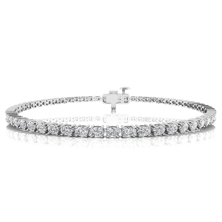 3.00ct Lab Grown Diamond Bracelet in 9K White Gold