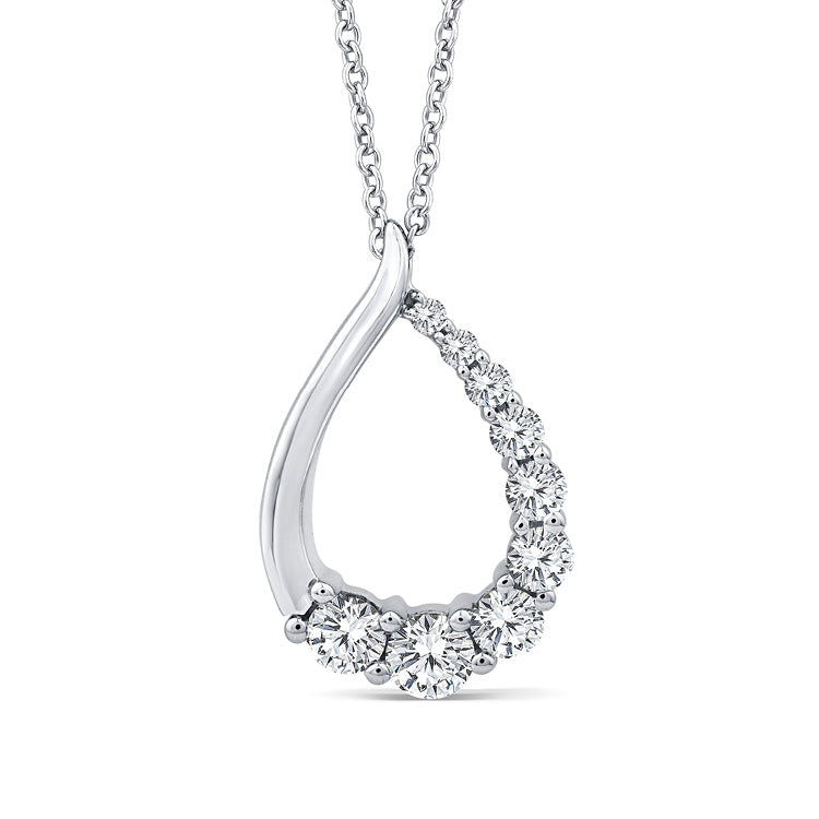 0.50ct Lab Grown Diamond Necklace in 9K White Gold