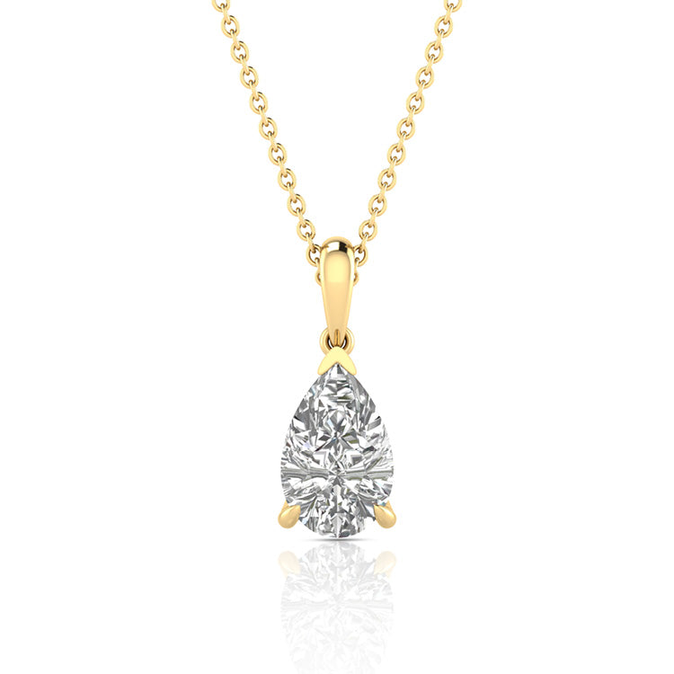 2.00ct Lab Grown Diamond Necklace in 9K Yellow Gold